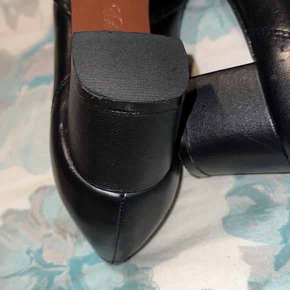 Brooks Brothers Black Leather Kiltie Bloch Heel Pumps 7.5 EUC - Picture 9 of 16